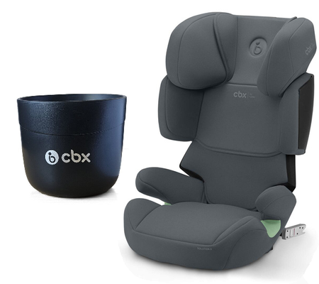 Cybex Solution X I-Fix Fotelik Samochodowy 15-50 kg Cobblestone Grey + Cybex Uchwyt na Kubek Black