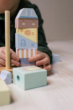 Joueco The Wildies Famil Drewniane klocki kamieniczka