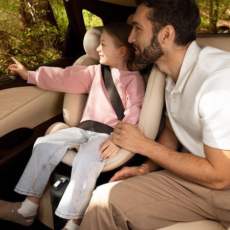 Kinderkraft Zestaw 3w1 Endura Safe Modular System Fotelik Samochodowy 0-36 kg Beżowy