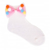 Yoclub! Skarpety Dziewczęce z Kokardą Ecru 20-22