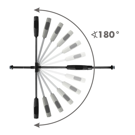 Kidwell Guarda Bramka Zabezpieczajaca 74-105 cm Czarna