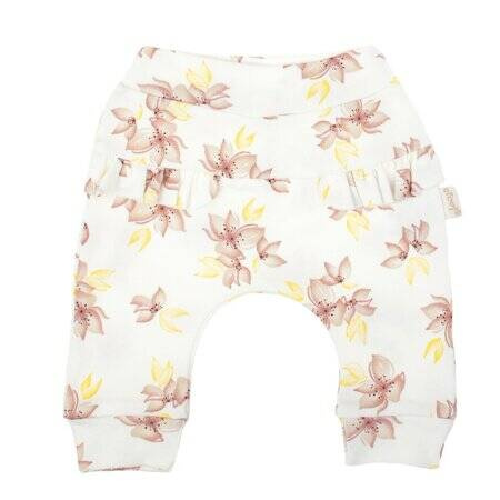 Nicol Spodnie Niemowlęce Bawełniane Kwiatowe Rozmiar 68
