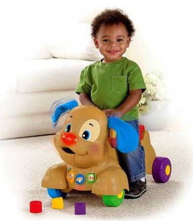 Fisher-price Ucz Się I Śmiej! Chodzik-jeździk Szczeniaczka Uczniaczka Pchacz Zabawka Edukacyjna Dla Dzieci X6838