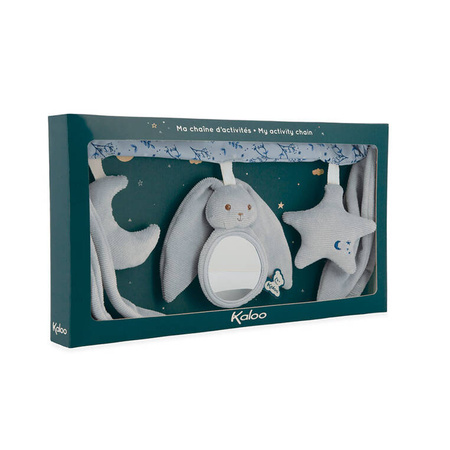 Kaloo Łańcuch do wózka wielofunkcyjny Królik niebieski Lapinoo