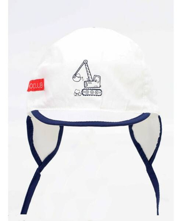 Czapka Letnia z Uszkami Chłopięca 44-46 cm