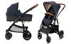 Cybex Cbx Leotie Lux Wózek Głęboko-Spacerowy + Aton Fotelik Samochodowy 0-13 kg Jeansy Blue