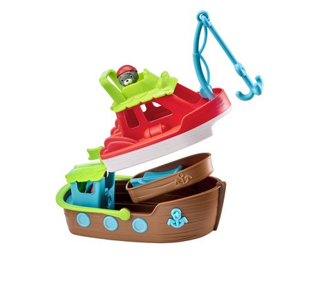 Klorofil Kuter Rybacki 3w1 Zabawki Kąpielowy