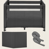 Lionelo Patty Łóżeczko turystyczne dwupoziomowe 5w1 dostawne wolnostojące Grey Graphite