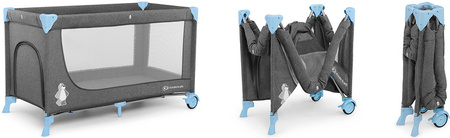 KinderKraft Joy Łóżeczko Turystyczne z Akcesoriami Niebieski