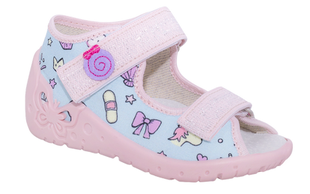 Zetpol Kapcie Dziewczęce Oliwia Niebieskie Rozmiar 21