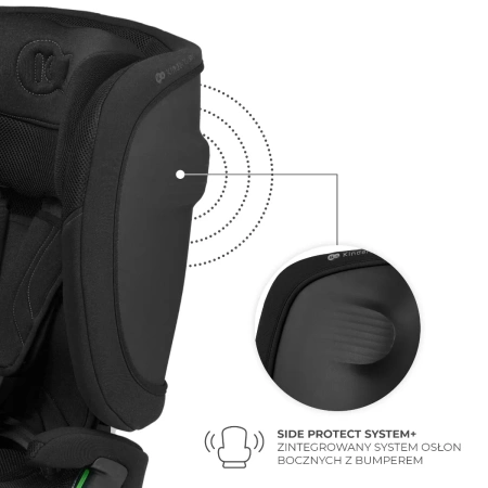 Kinderkraft FIX2GO Fotelik Samochodowy 9-36 kg Czarny