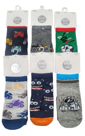 Skarpety cienkie wzorzyste mix 1 para ABS boy EUR 23-25