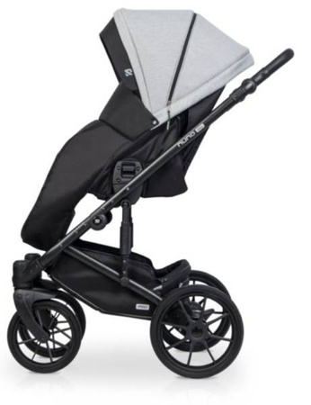 Riko Nuno Pro Wózek Głęboko-Spacerowy 2w1 z Miękką Gondolą Grey Fox