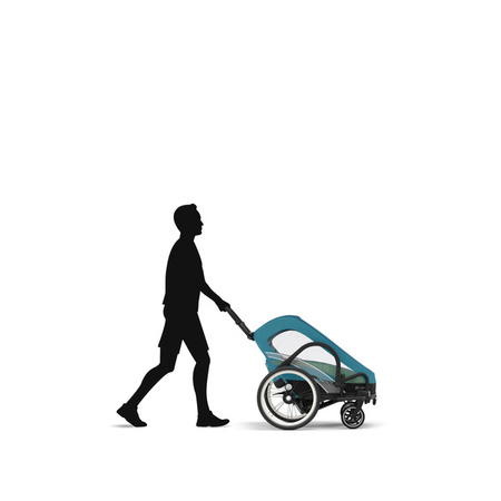 Cybex Zeno Bike Przyczepka Rowerowa Mid Turquoise