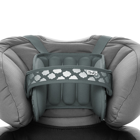 NapUp Opaska Podtrzymująca Głowę w Foteliku Samochodowym Szary