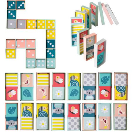 Taf Toys Domino Rally XL Edukacyjna Gra i Zabawa dla Maluchów