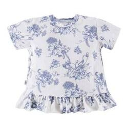 Eevi T-Shirt Bluzka z Krótkim Rękawem Dla Dziewczynki Rozmiar 98 Biały