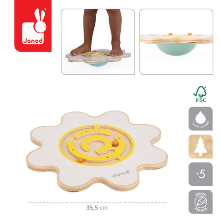 Janod Deska do balansowania z labiryntem Kwiat Sweet Cocoon 5+