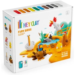 Hey Clay - Masa plastyczna Ptaki z farmy + akcesoria