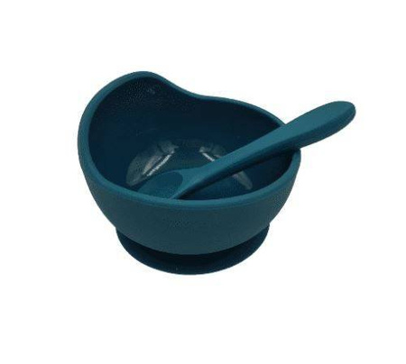 Baby in World Miska Silikonowa Z Przyssawką I Łyżeczką Ocean