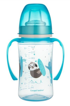 Canpol Babies EasyStart Exotic Animals Kubek Treningowy 240 ml - 35/208_blu Niebieski