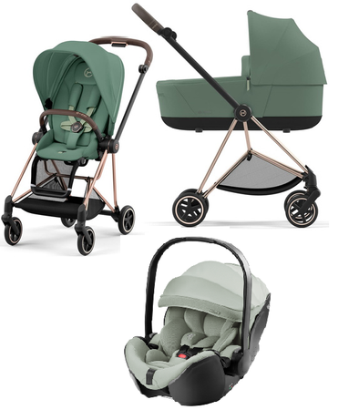 Cybex Mios 3.0 Wózek Głęboko-Spacerowy + Britax Romer Baby-Safe Pro Fotelik Samochodowy 0-13kg