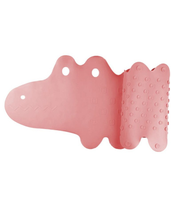 Bocioland Mata Antypoślizgowa do Kąpieli Krokodyl Różowa