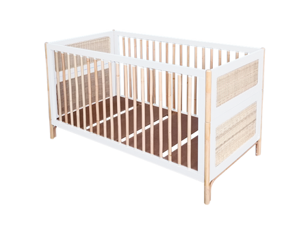 Theo Bebe Oceania Wielofunkcyjne Łóżeczko Ratanowe 70x140cm Neige