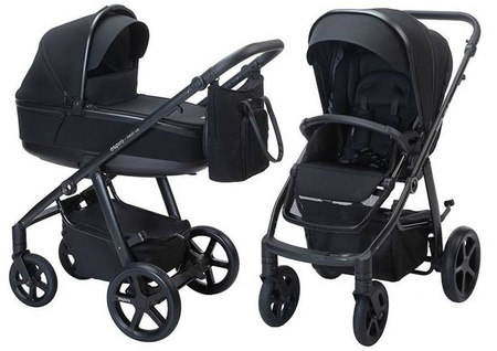 Espiro Next Up Gel Wózek Głęboko-Spacerowy 2w1 310 Metal Black