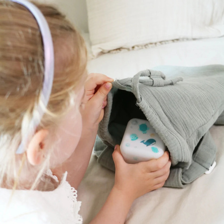 Cloud B Cube B Przenośna Lampka Nocna – Świecąca Kostka - Ocean