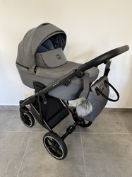 [OUTLET] Adamex Lumi Air Lux Wózek Głęboko-Spacerowy PS-108 Stelaż Ciemny Grafit