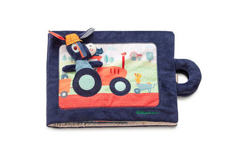 LILLIPUTIENS Miękka książeczka aktywizująca "Osiołek Ignace na farmie" 18 m+