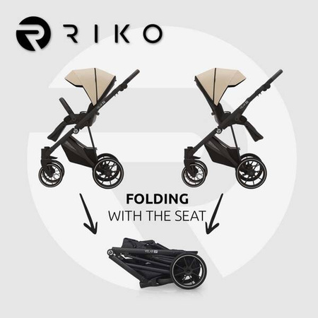 Riko Velar Up Wózek Głęboko-Spacerowy 06 Cream