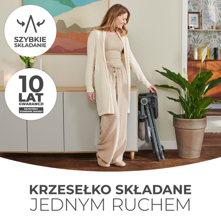 Kinderkraft Foldee Krzesełko Do Karmienia Pink