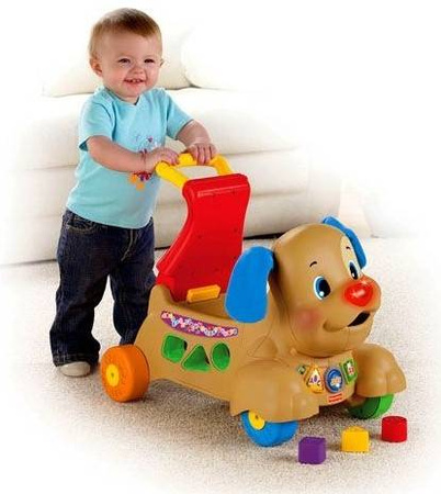 Fisher-price Ucz Się I Śmiej! Chodzik-jeździk Szczeniaczka Uczniaczka Pchacz Zabawka Edukacyjna Dla Dzieci X6838