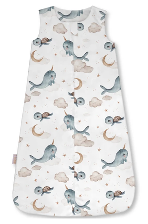 Waldin Śpiworek 0.5 TOG Wieloryb Biały Rozmiar M