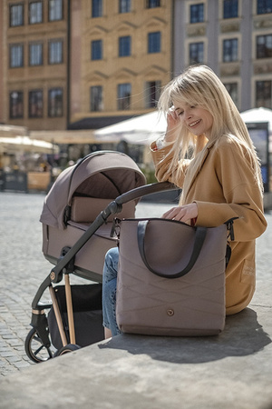 Roan Ivi 2.0 Vintage Wózek Głęboko-Spacerowy Sicilian Olive + Cybex Aton B2 i-Size Fotelik Samochodowy 0-13kg + Baza One Volcano Black