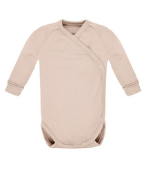 Poofi Body z Długim Rękawem Rozmiar 56 0-2m Latte