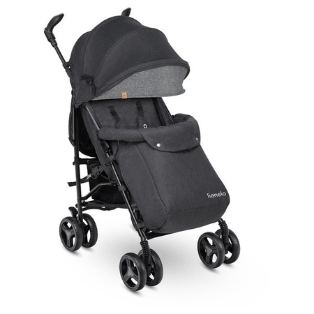 Lionelo Irma Wózek Spacerowy Black/Dark Grey