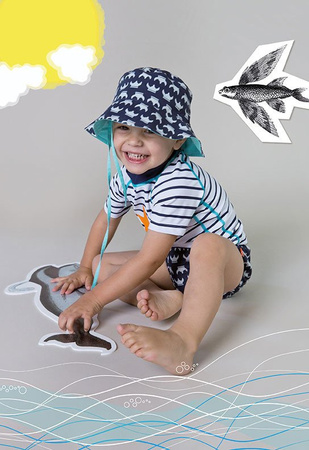 Lassig, Koszulka T-shirt do pływania Sailor, UV 50+