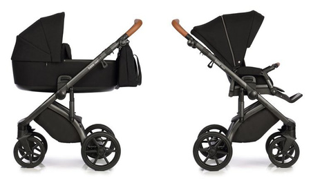 Roan Bass Next Wózek Głęboko-Spacerowy 2w1 Black