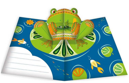 Janod Zestaw Kreatywny Przestrzenne Kartki Pop-Up 3D Zwierzęta 6+