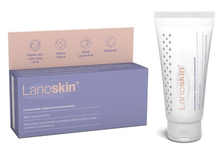 Linomag Lanoskin Krem do skóry suchej, wrażliwej, podrażnionej Czysta Lanolina 30g
