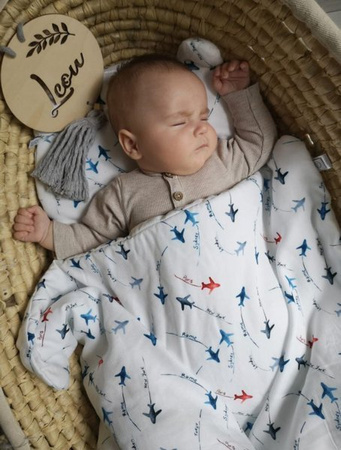 Yosoy Otulacz Bambusowy 120x120 cm Aeroplanes