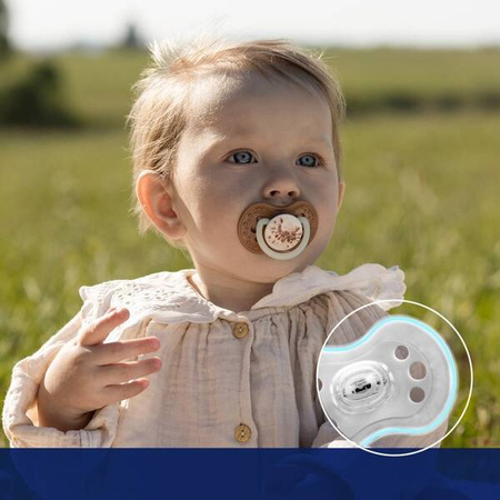 Lovi Smoczek Silikonowy Dynamiczny 6-18m 2 szt Tie Dye Green 22/919girl