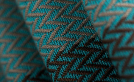 LennyLamb Moja Pierwsza Chusta Do Noszenia Dzieci Tkana Splotem Jodełkowym Mała Jodełka Rozmiar M 4,6m 100% Bawełna Baby Mint