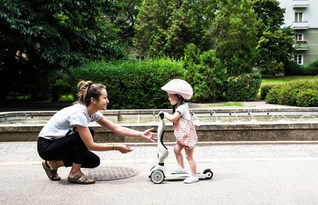 Scootandride Highwaykick 1 2w1 Jeździk i Hulajnoga 1-5 lat + Kask XXS-S Dla Dzieci 1-5 Lat Ash