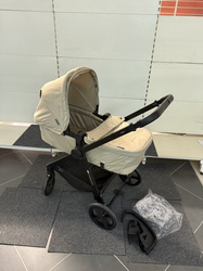 [OUTLET] Kinderkraft Newly Mink Pro 3w1 Wózek Głęboko-Spacerowy + Fotelik Samochodowy 0-13kg Sand Beige