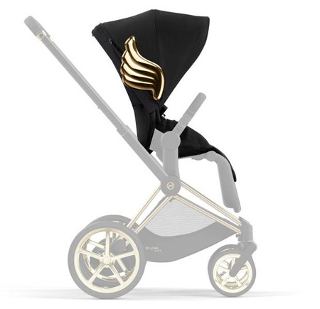 Cybex e-Priam 3.0 Wózek Głęboko-Spacerowy Rama + Tapicerka + Gondola 2w1 Black Wings by Jeremy Scott