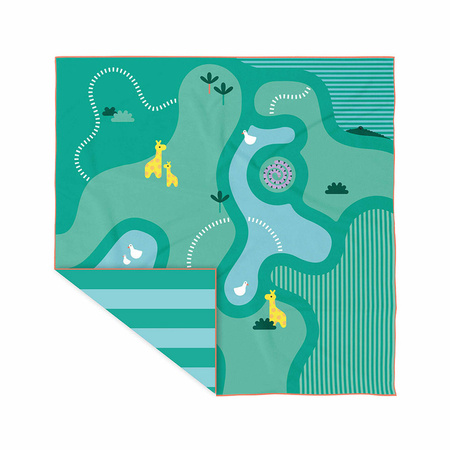 QUUT Dwustronny ręcznik plażowy PlayTowels XL (180 x 180cm) Safari